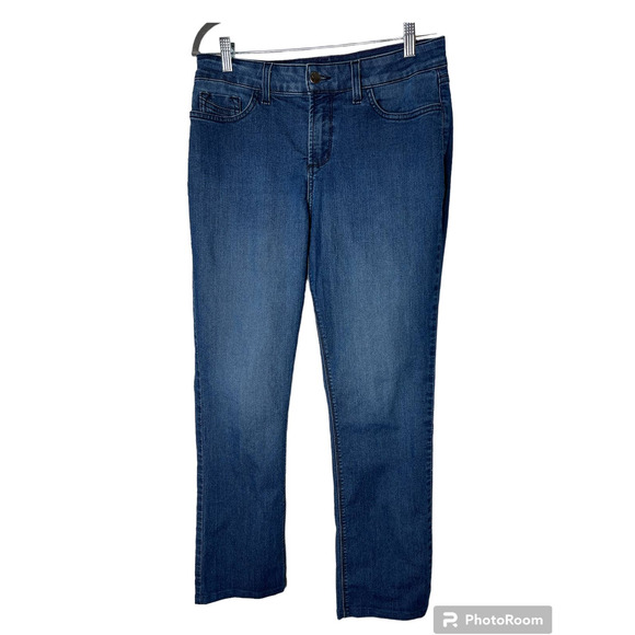 NYDJ Marilyn Straight Jean Medium Wash Size 12 - Picture 1 of 6